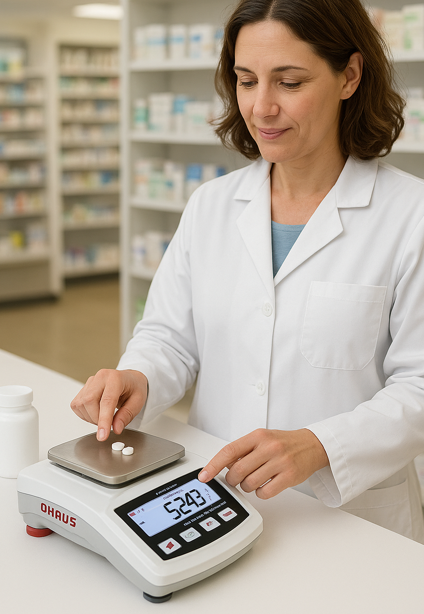 Balance de précision OHAUS Série PR – la compagne idéale des laboratoires et pharmacies!
